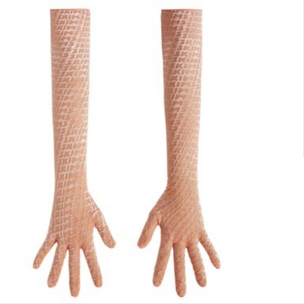 Skims velvet gloves peach